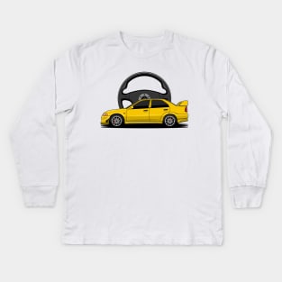 Yellow EVO Kids Long Sleeve T-Shirt